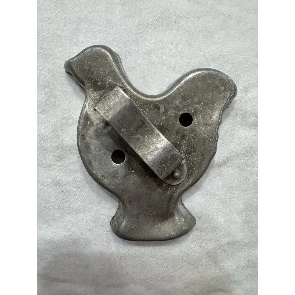 Vintage Silver Tin Cookie Cutters Animals